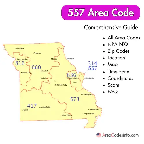 557 Area Code
