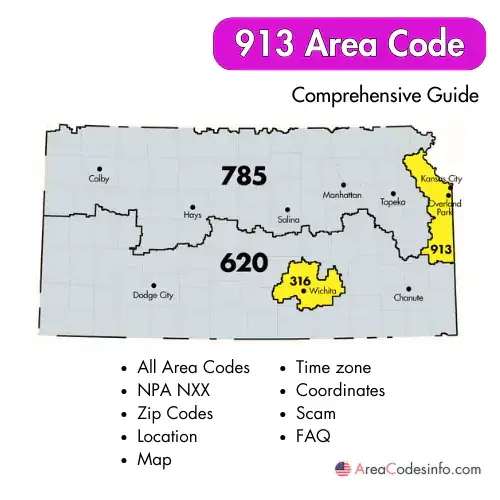 913 Area Code